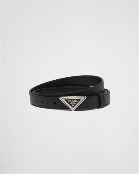 prada logo buckle leather belt|prada waist belt.